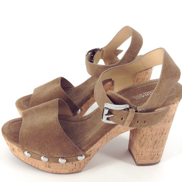 MICHAEL MICHAEL KORS Hayden Suede Platform Sandal - Picture 2 of 8